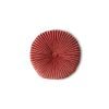 Round ripple cushion burgundy (35x35cm)