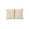 Natural wool striped cushion (50x30cm)