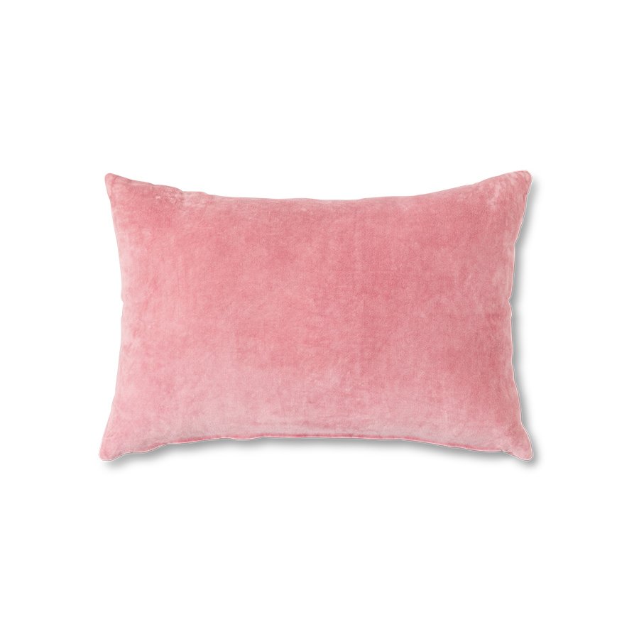 Velvet cushion rose (60x40cm)