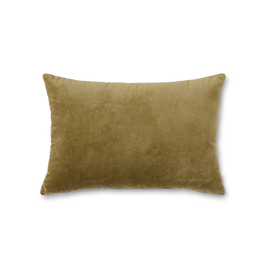Velvet cushion army green (60x40cm)