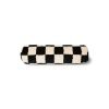 Woolen bolster cushion black and white statement (13x50cm)