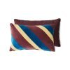 Striped velvet cushion Speakeasy (50x30cm)