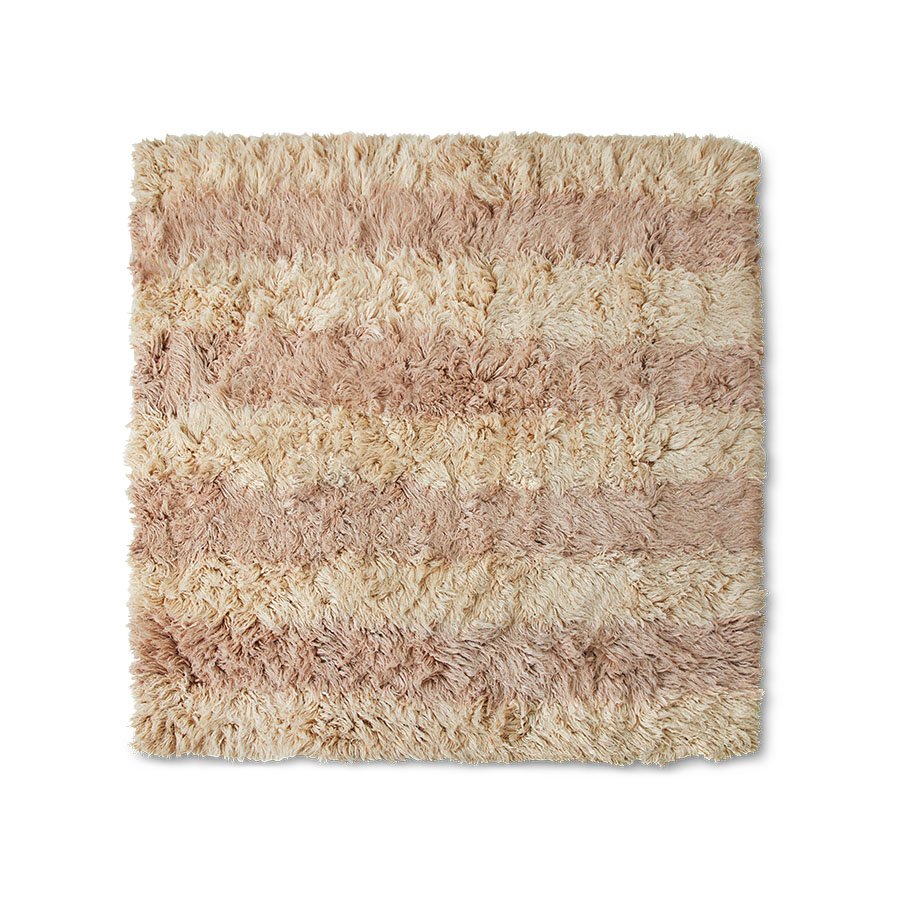 Fluffy square rug shore (250x250cm)