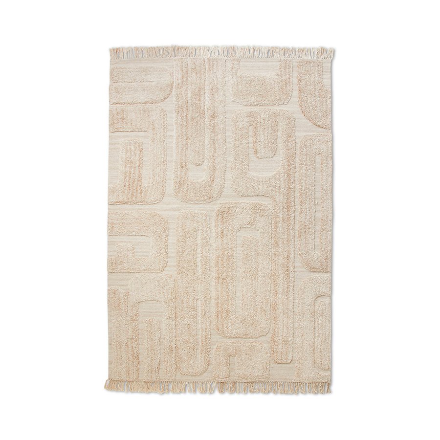 Tufted rug limestone (200x300cm)