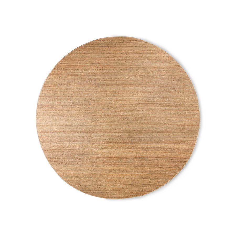 Round woven hemp rug (250x250cm)