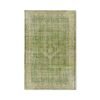 Wool knotted rug green (200x300)