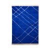 Hand knotted woolen rug cobalt (200x300)