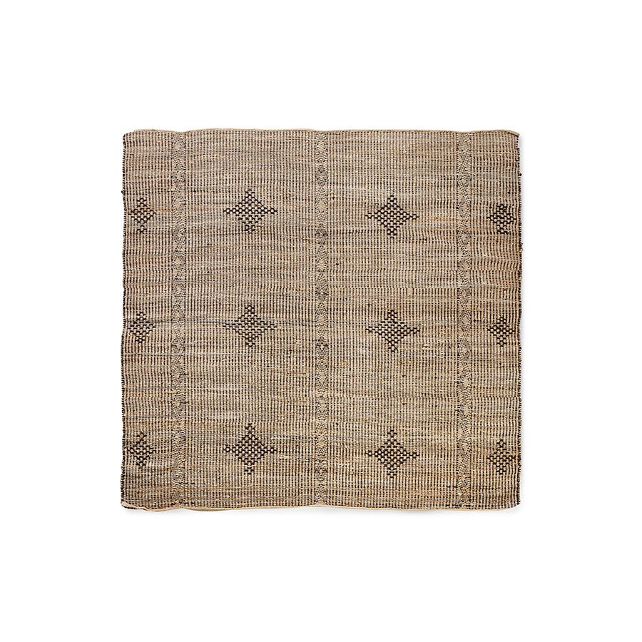Rustic jute rug (200x200cm)