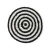 Round bath mat monochrome (120x120cm)