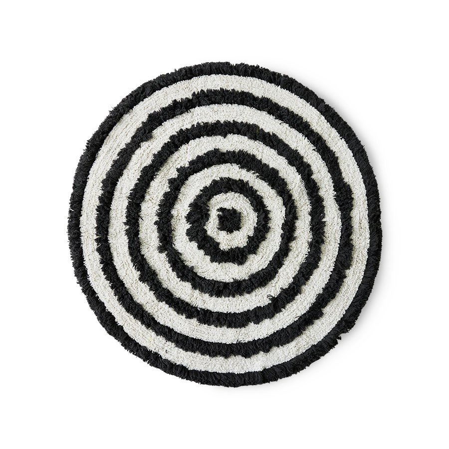 Round bath mat monochrome (120x120cm)