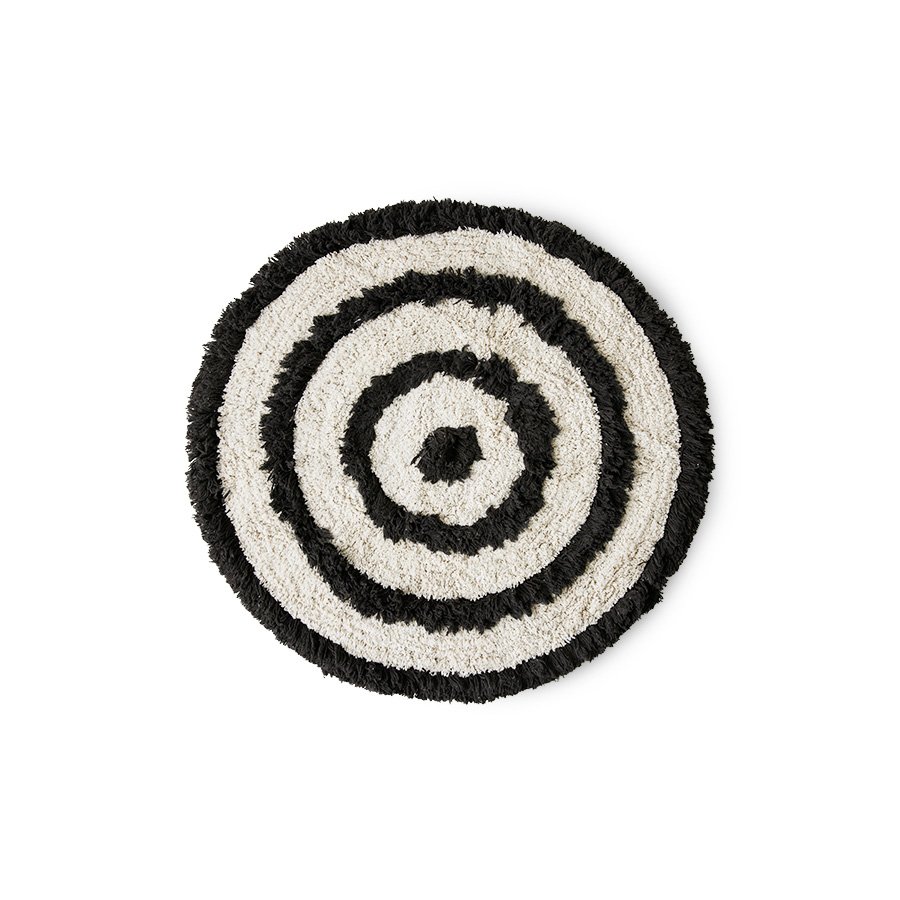Round bath mat monochrome (80x80cm)
