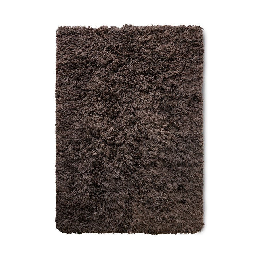Fluffy rug espresso (200x300cm)