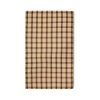 Vida check table cloth chestnut/cream (140x220cm)