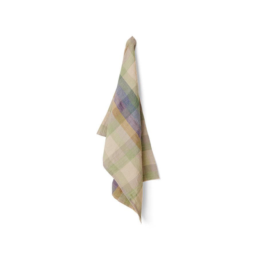 Vida check tea towel multicoloured (50x70cm)