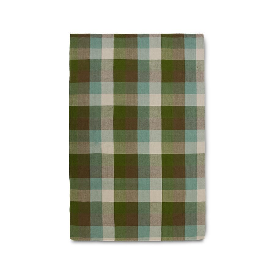Vida check table cloth mint/olive (140x220cm)