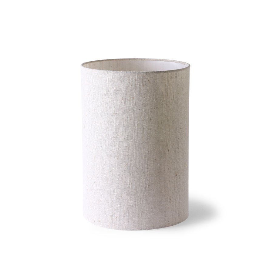 Cylinder lamp shade natural linen (24,5x24,5cm)
