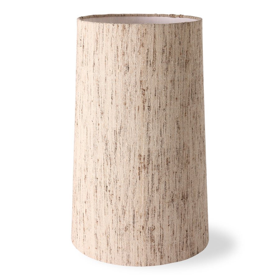 Cone lamp shade silk natural (36x36cm)