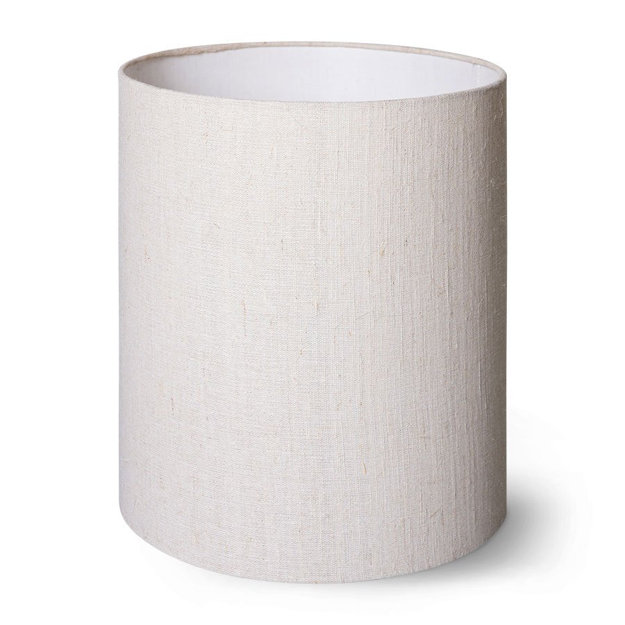 Cylinder lamp shade natural linen (30x30cm)