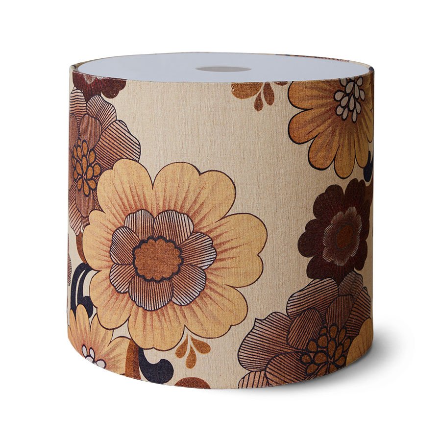Lamp shade vintage flowers (52x52cm)