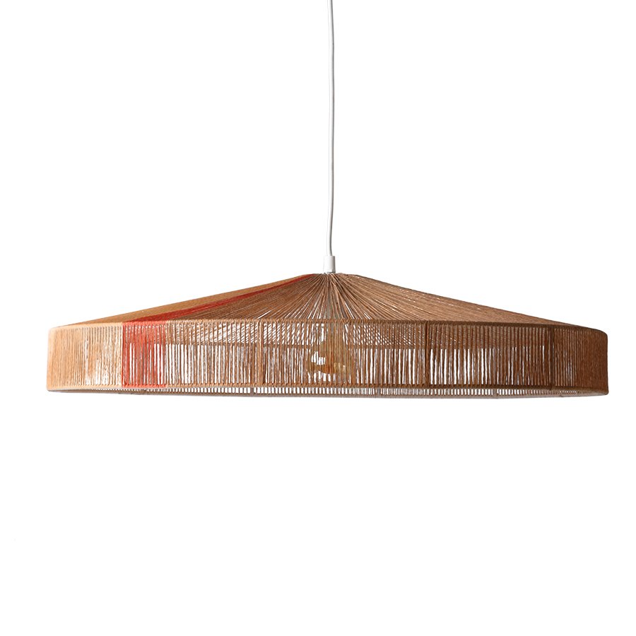 Pendant rope lamp terra shades