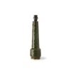 Retro stoneware lamp base green