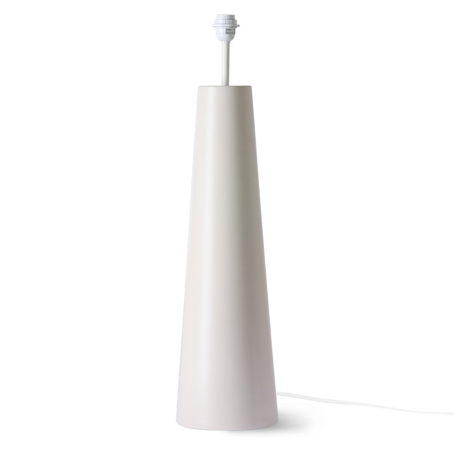 Cone floor lamp base XL cream
