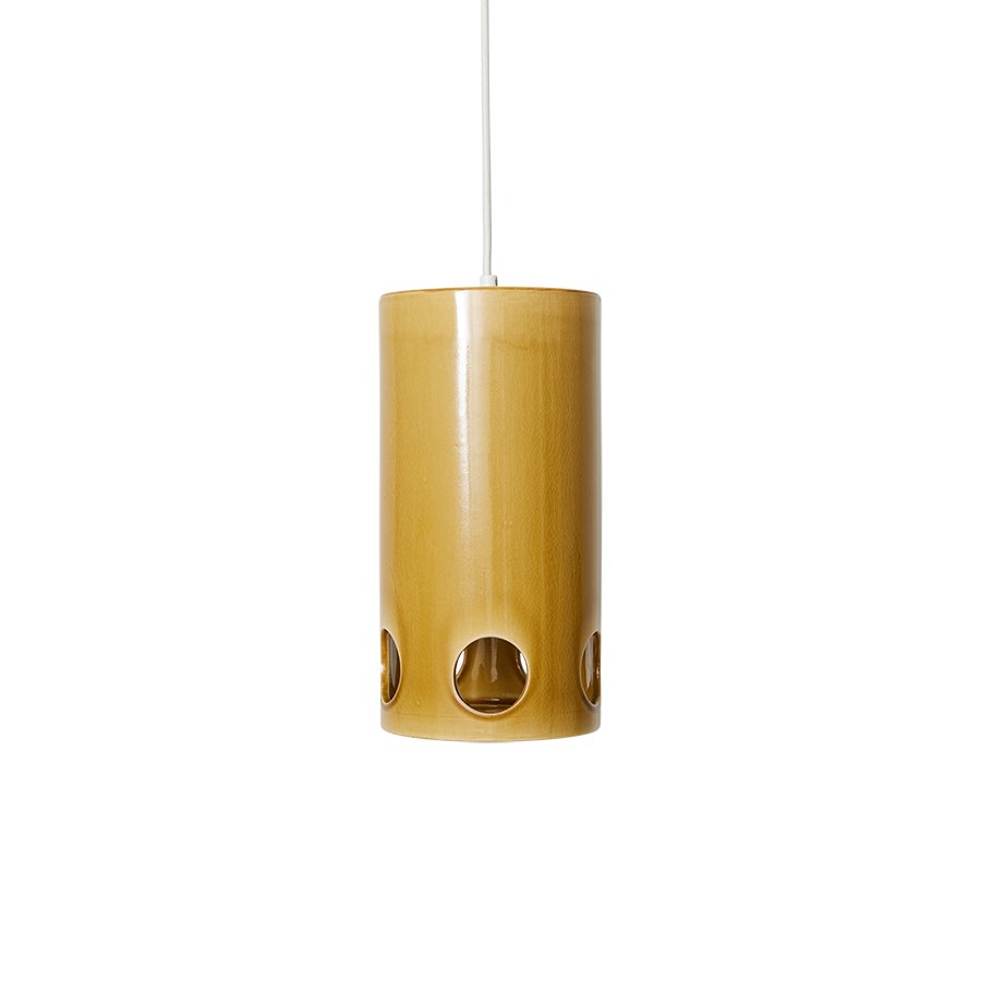Ceramic pendant lamp Mustard