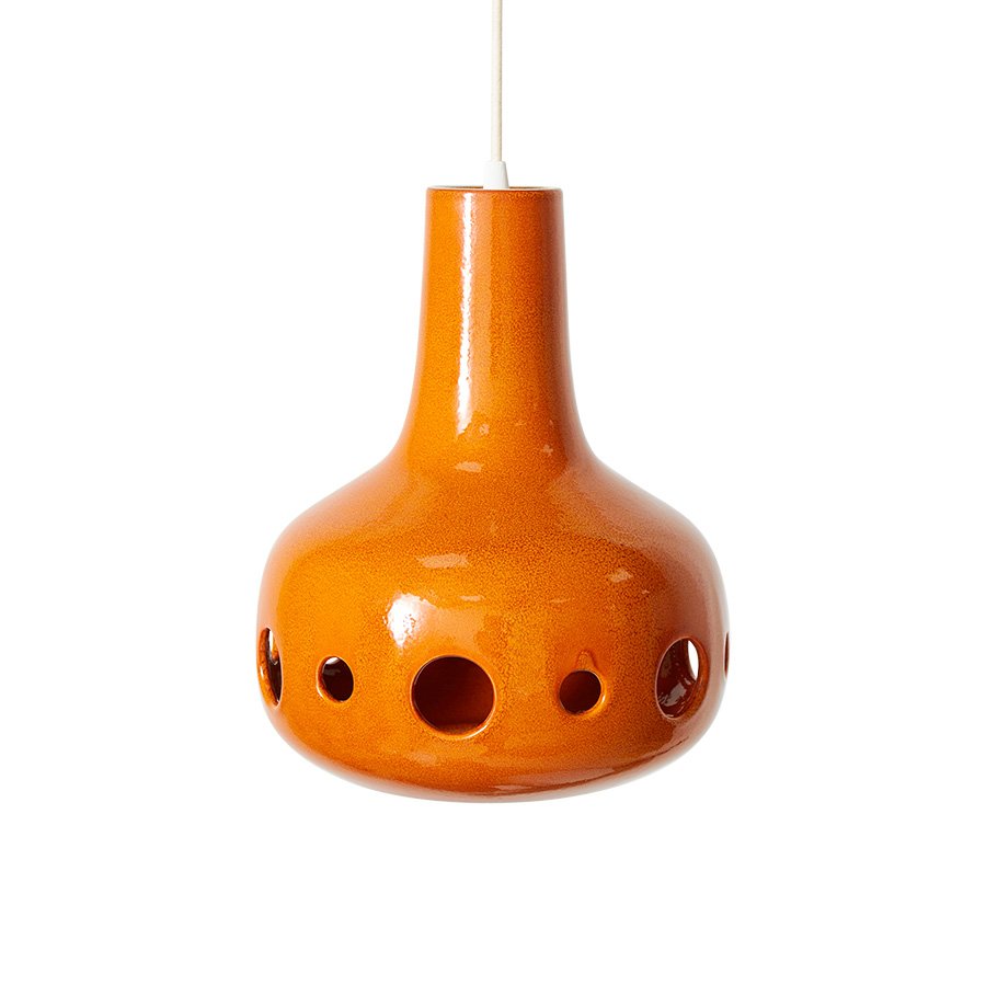 Dangle pendant lamp orange