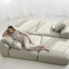 vetsak | Sofa Set 08 - Daybed - pique - beige | Modular Sofa | 6 Seater | Outdoor Island | Double lounger