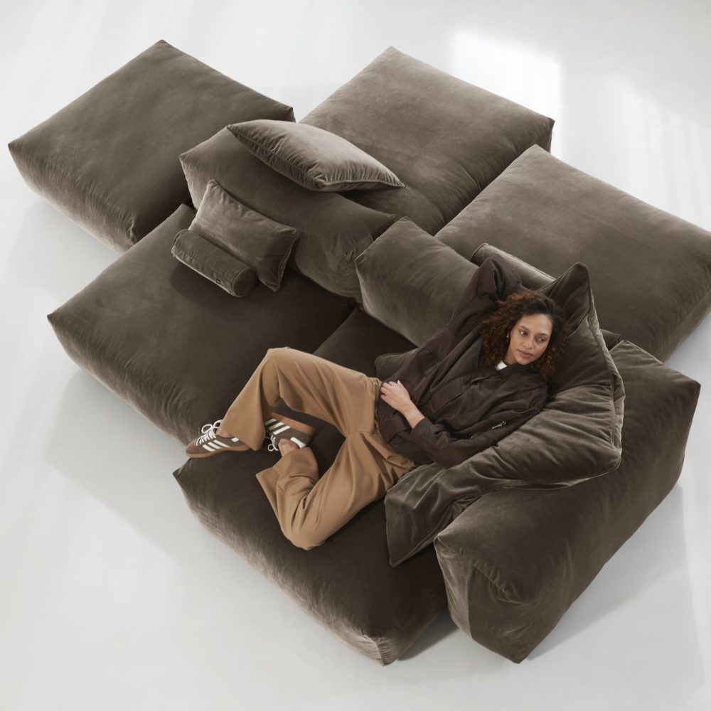 vetsak | Sofa Set 09 - The Island - suave - espresso | Modular Sofa | 7 Seater | Sofa Island