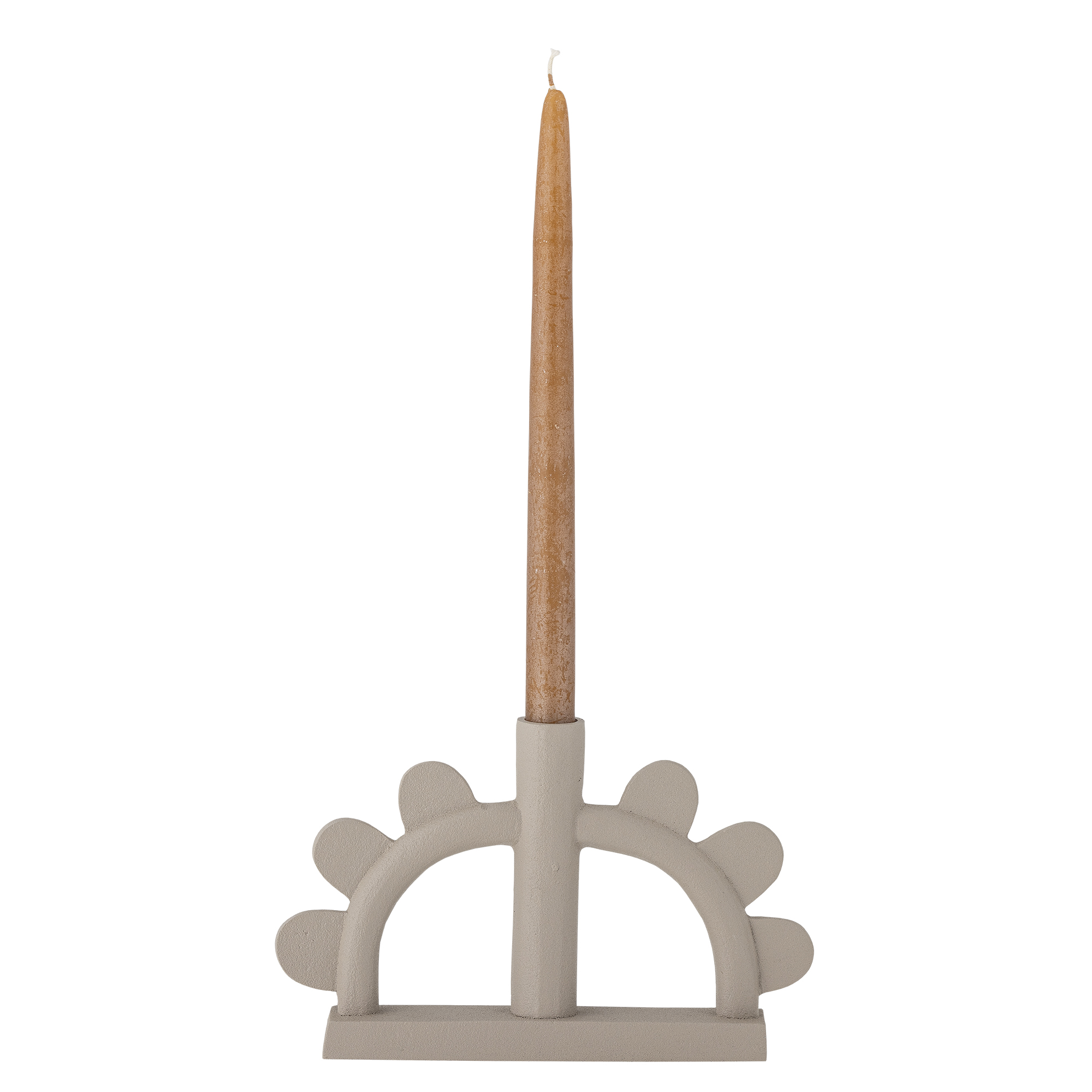 Kanza Candle Holder, Nature, Aluminum - Image 2