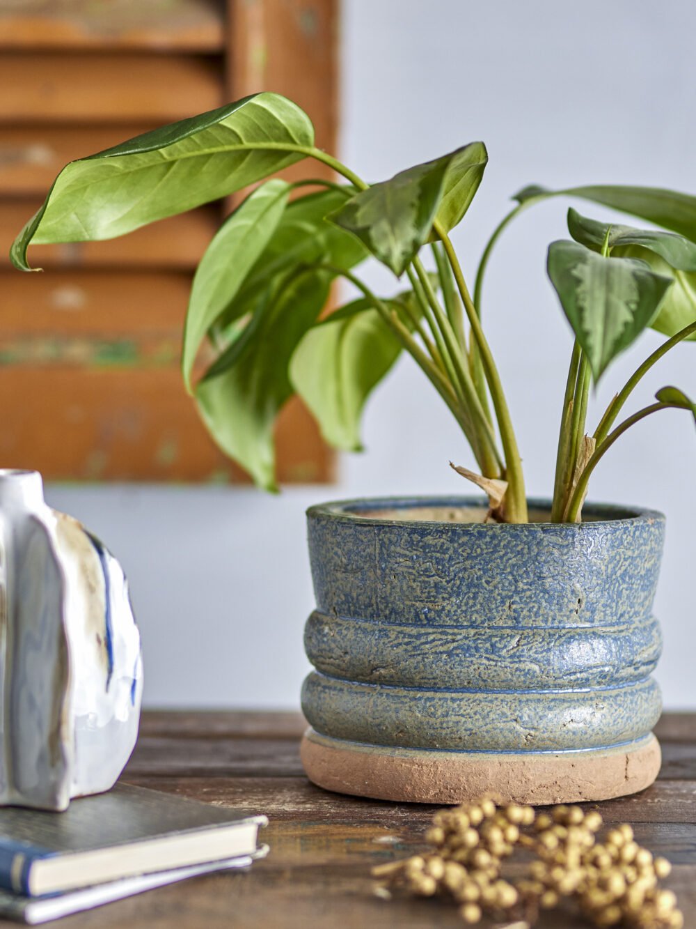 Maizun Flowerpot, Blue, Terracotta - Image 2