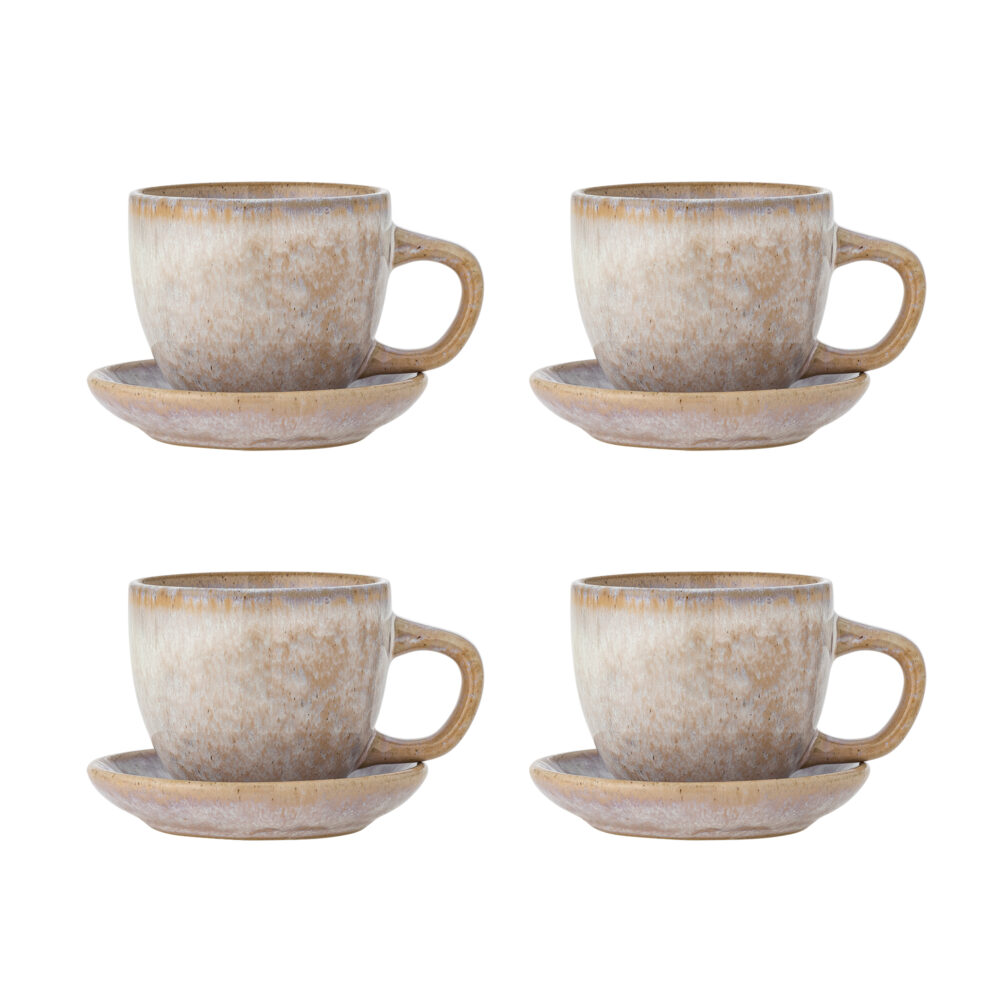 Brenta Cup w/Saucer, Rose, Stoneware