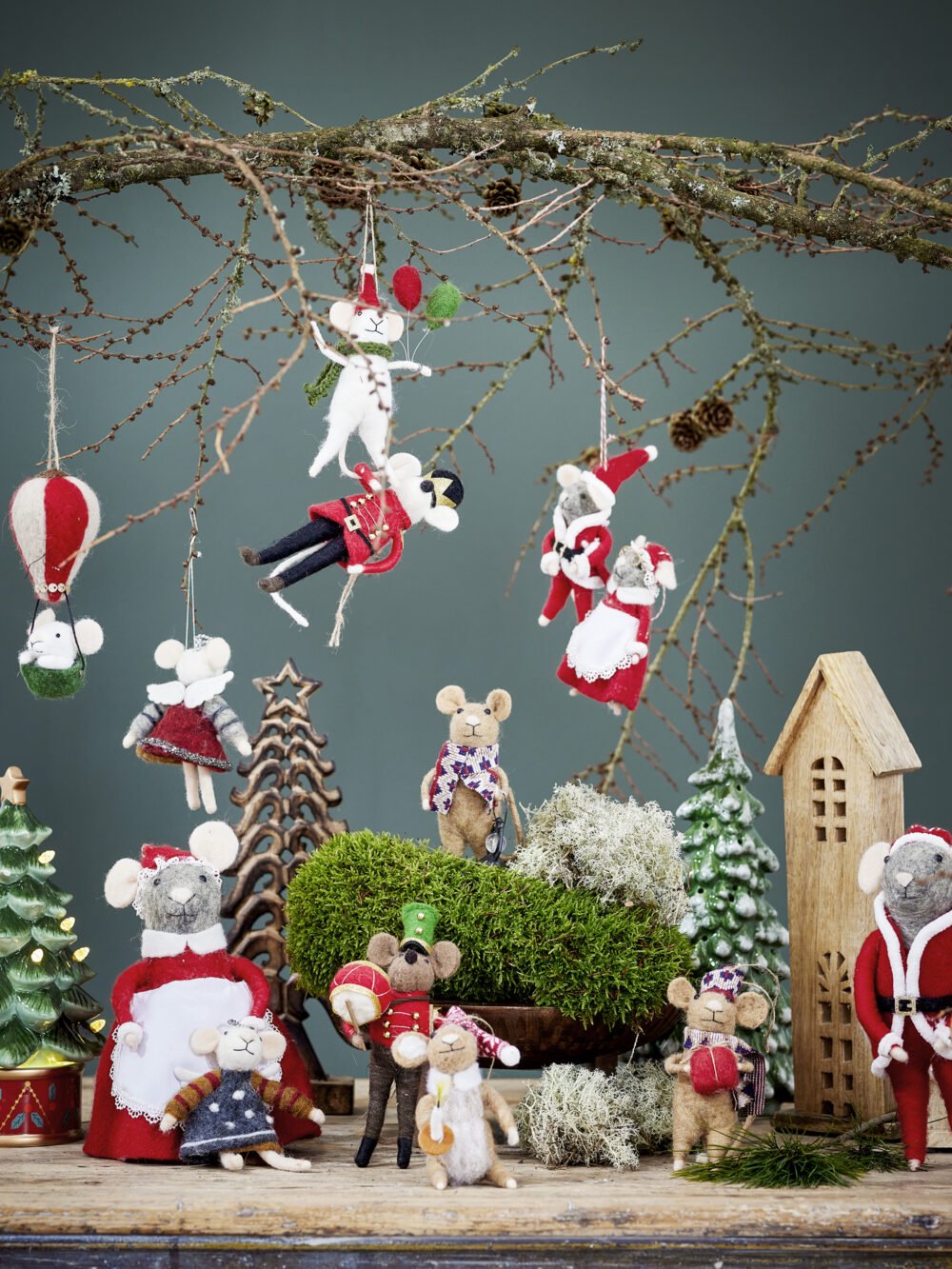 Peo Ornament, Red, Wool - Image 4