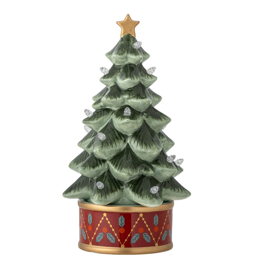 Fannie Deco w/Light, Green, Ceramic