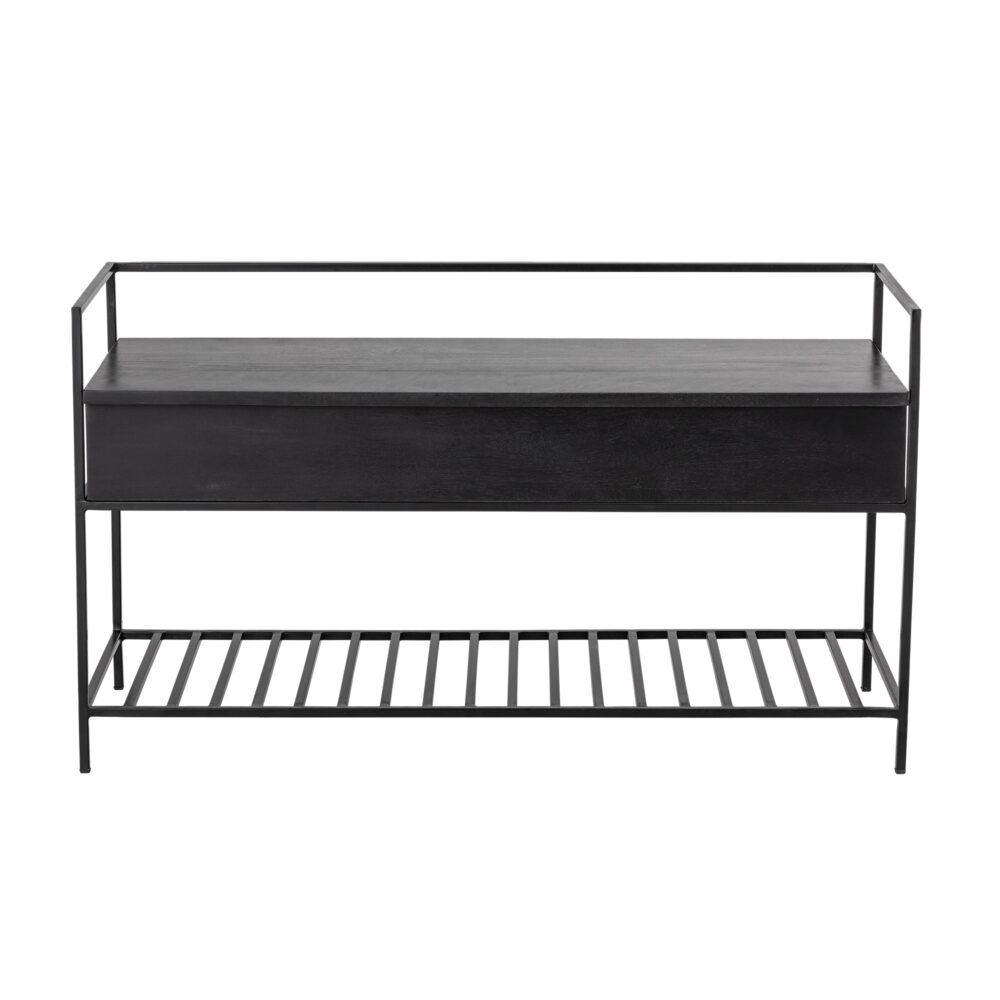 Abelone Bench, Black, FSC 100%® Mango