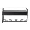 Abelone Bench, Black, FSC 100%® Mango