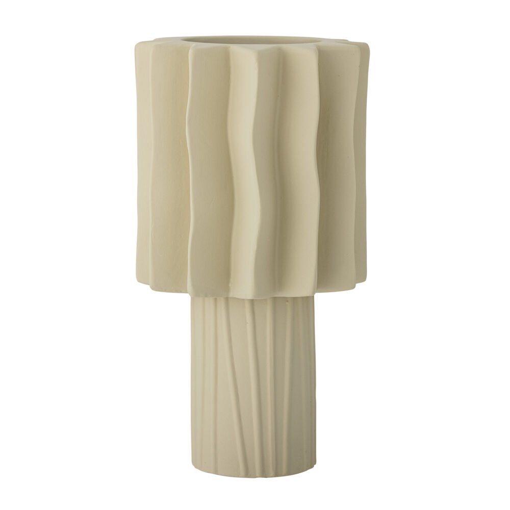 Pethrine Vase, Nature, Stoneware