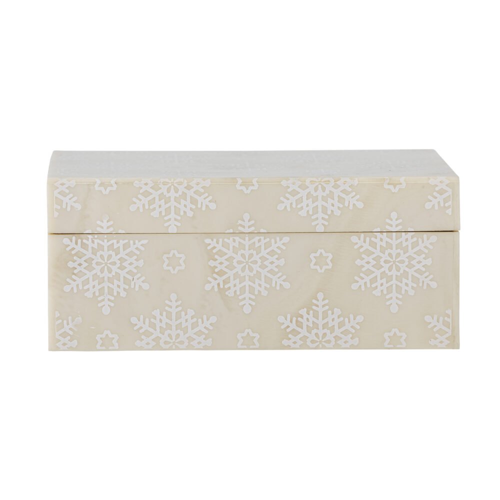 Cheri Box w/Lid, Nature, Resin