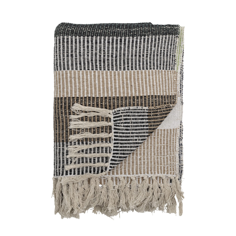 Isnel Throw, Brown, Recycled Cotton