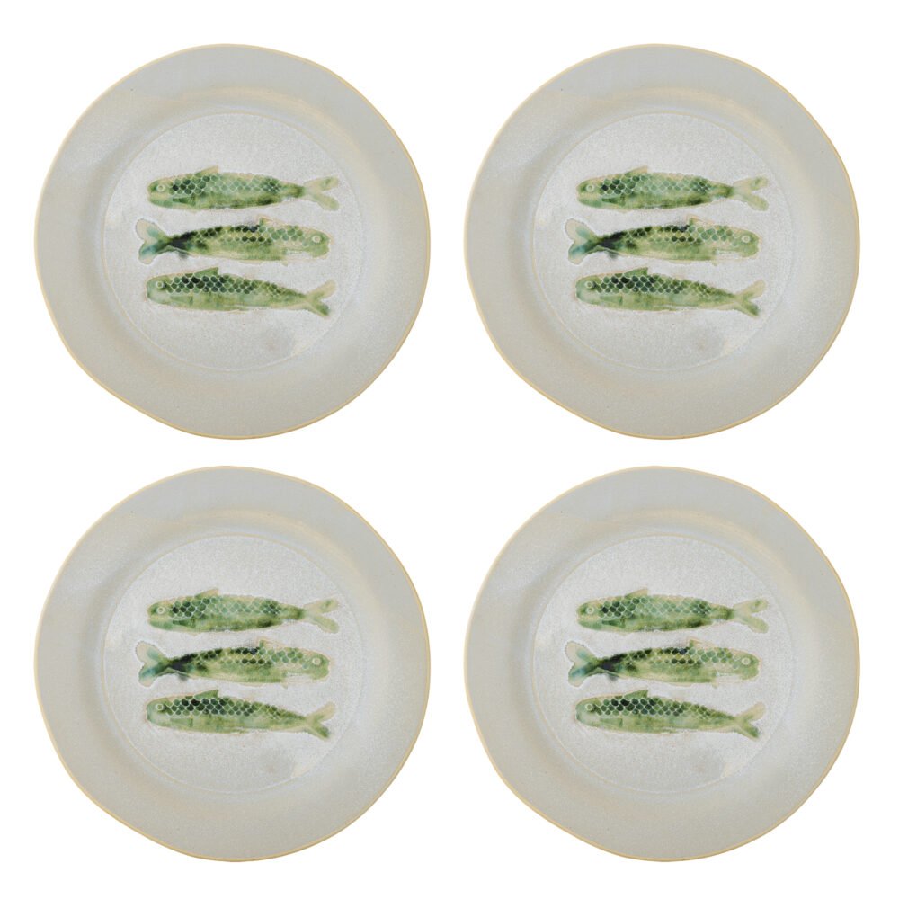 Hadden Plate, Green, Stoneware