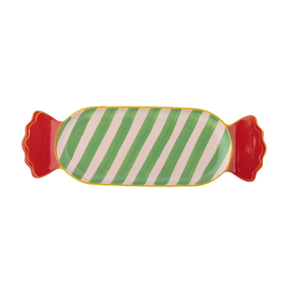 Caramella Serving Plate, Green, Stoneware - Image 3