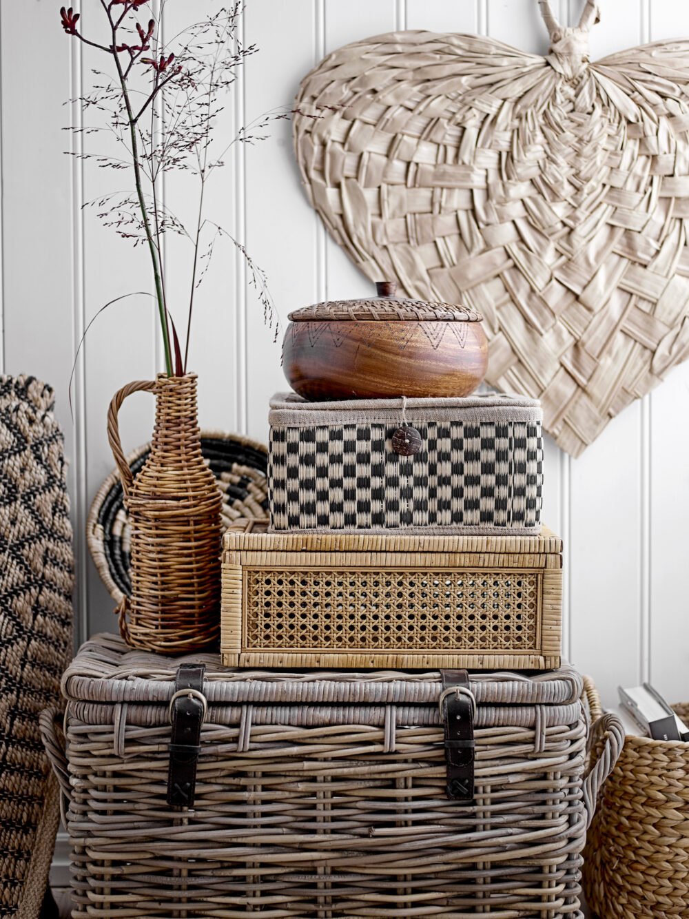 Lally Box w/Lid, Nature, Rattan - Image 5