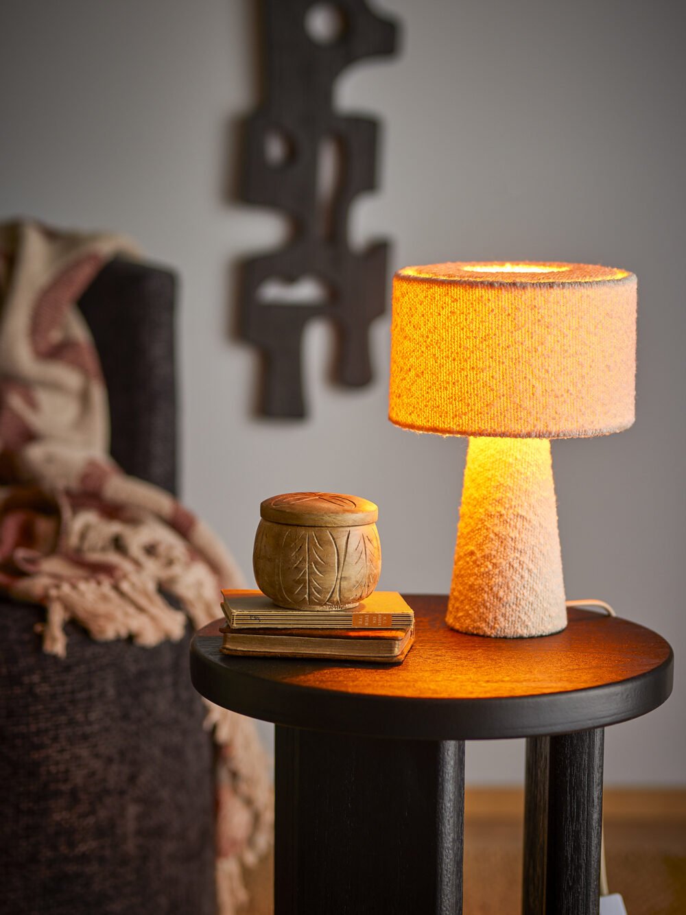 Emmie Table lamp, White, Polyester - Image 5