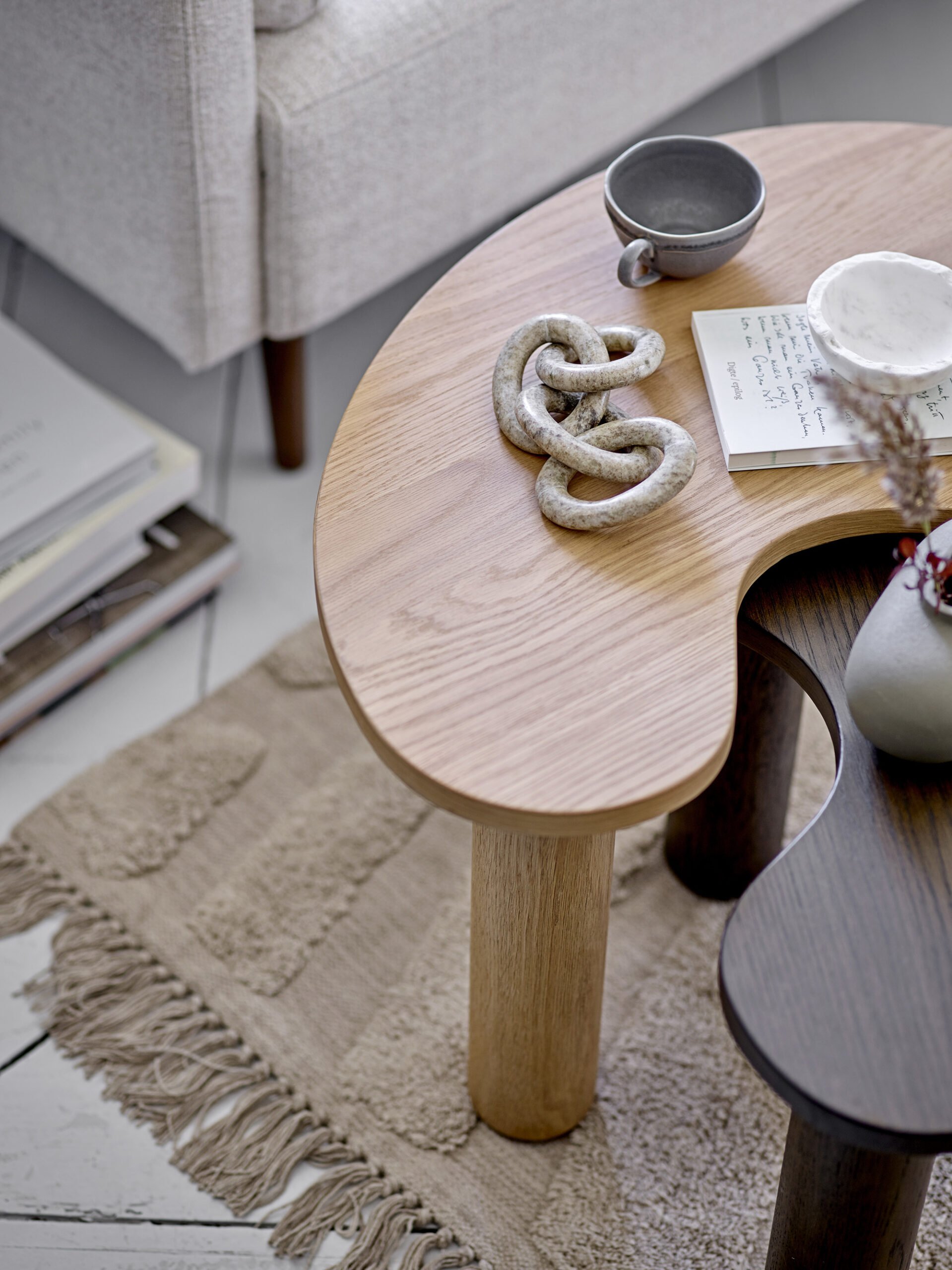 Luppa Coffee Table, Brown, Rubberwood - Image 4