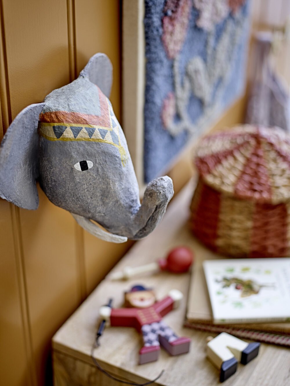 Elli Wall Decor, Grey, Paper Mache - Image 4