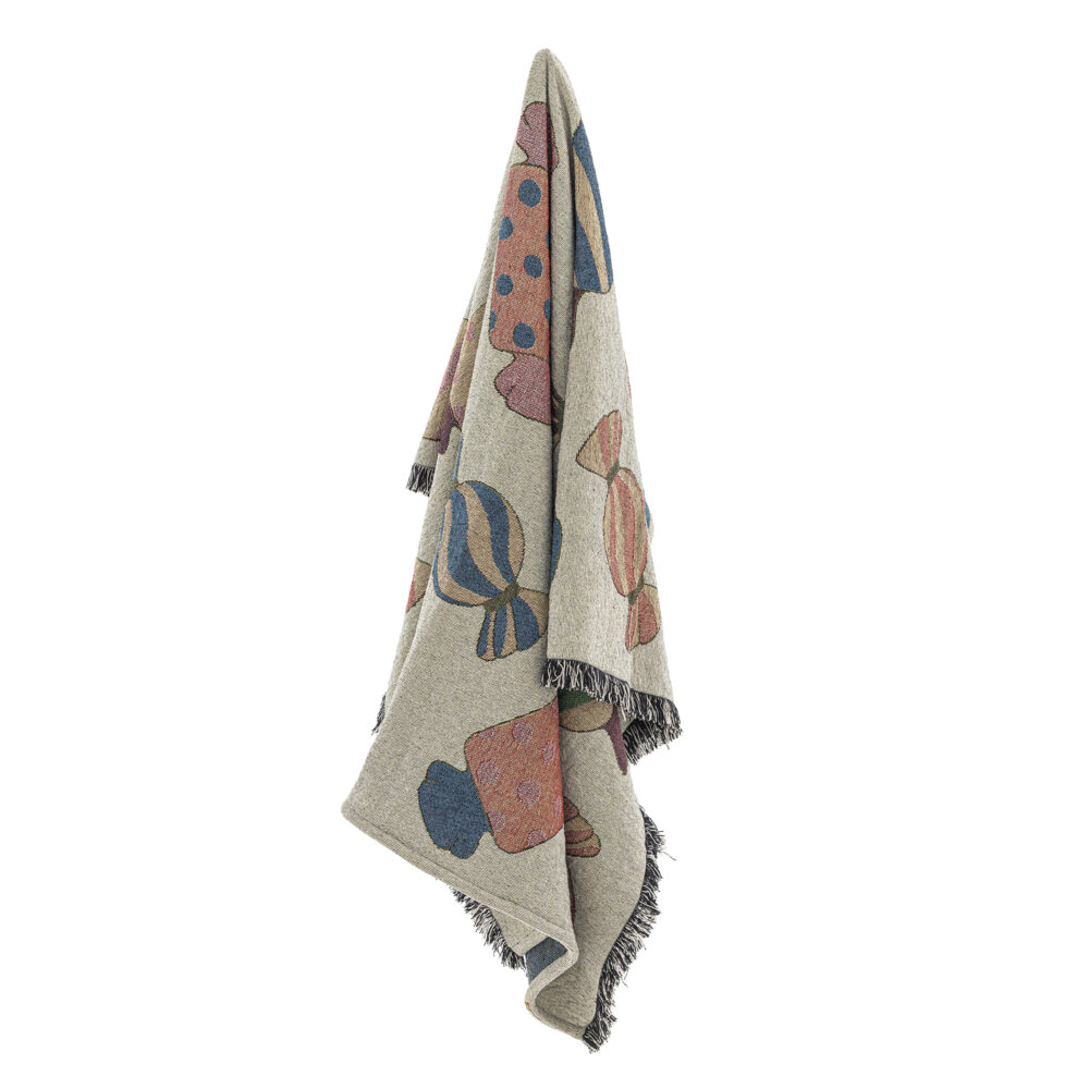 Caramella Throw, Nature, Recycled Cotton - Image 4