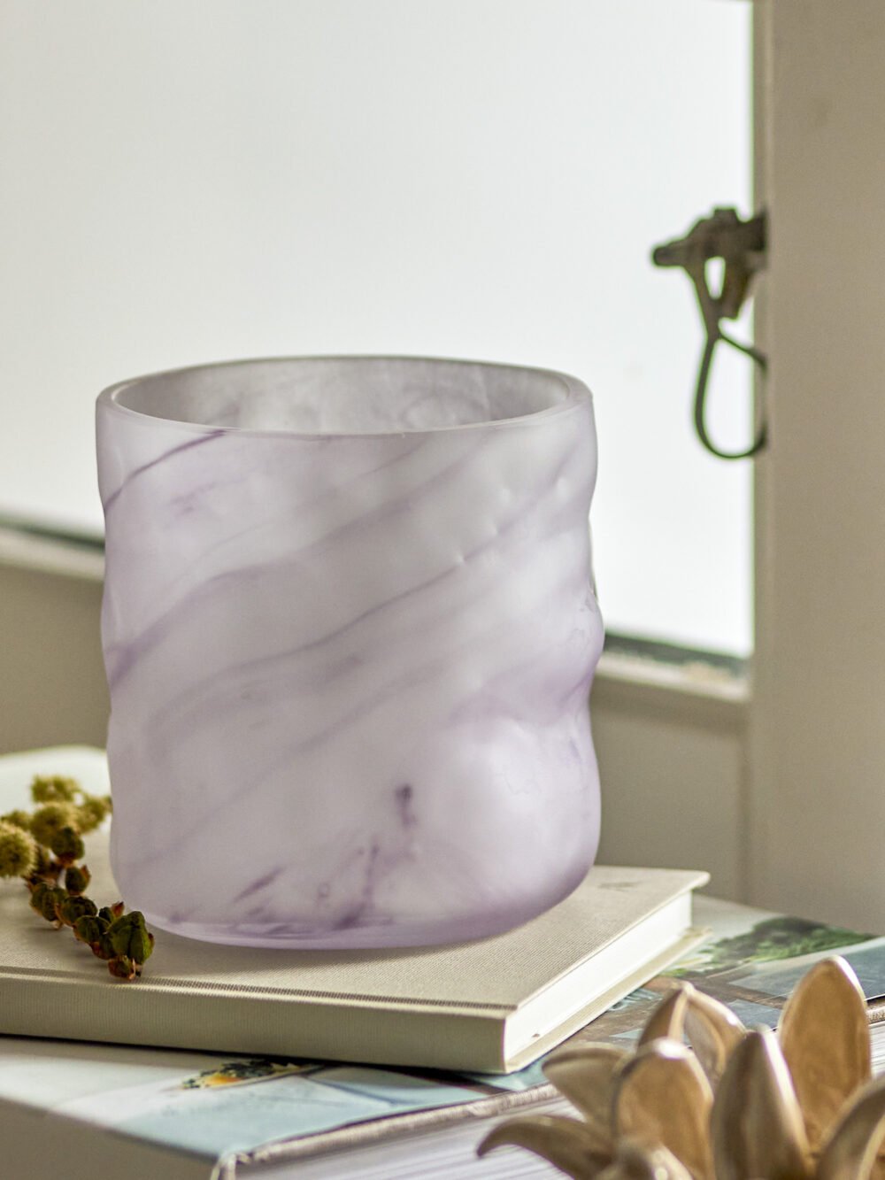 Moore Votive, Purple, Glass - Image 2
