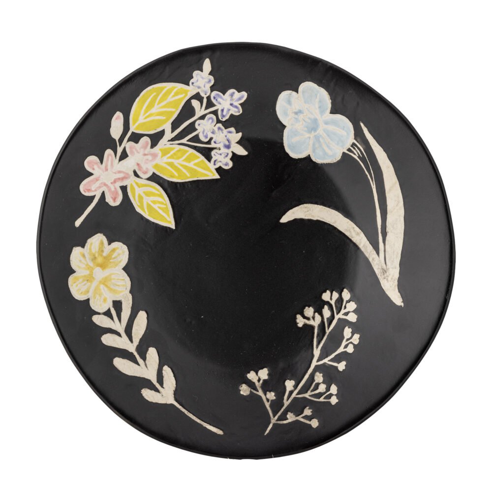 Amberly Serving Tray, Black, Stoneware - Image 3