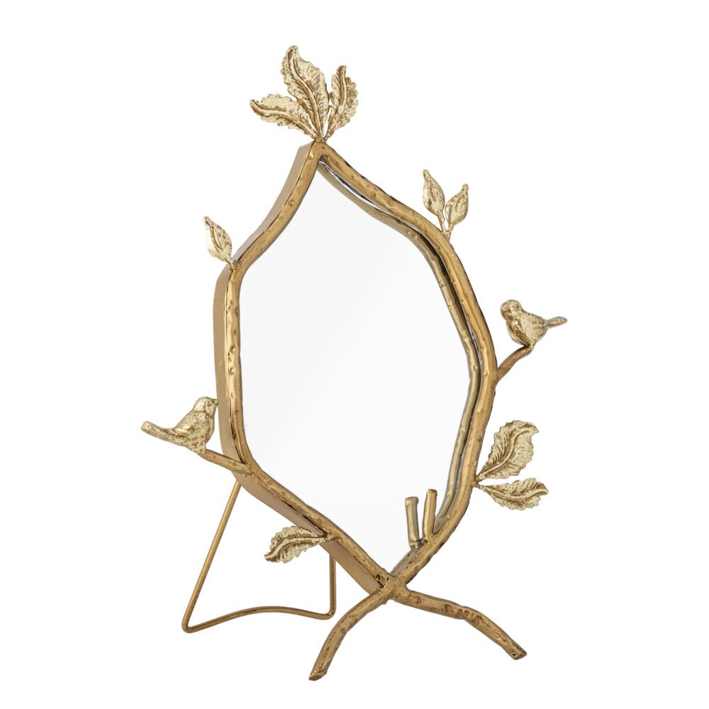Avila Table Mirror, Gold, Metal